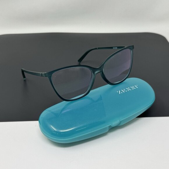 Zenni 2023416 Cat-Eye Eyeglasses Frame Aqua 53-17-145 - Picture 1 of 9